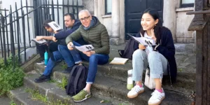 ISI students were reading James Joyce's Dublin.