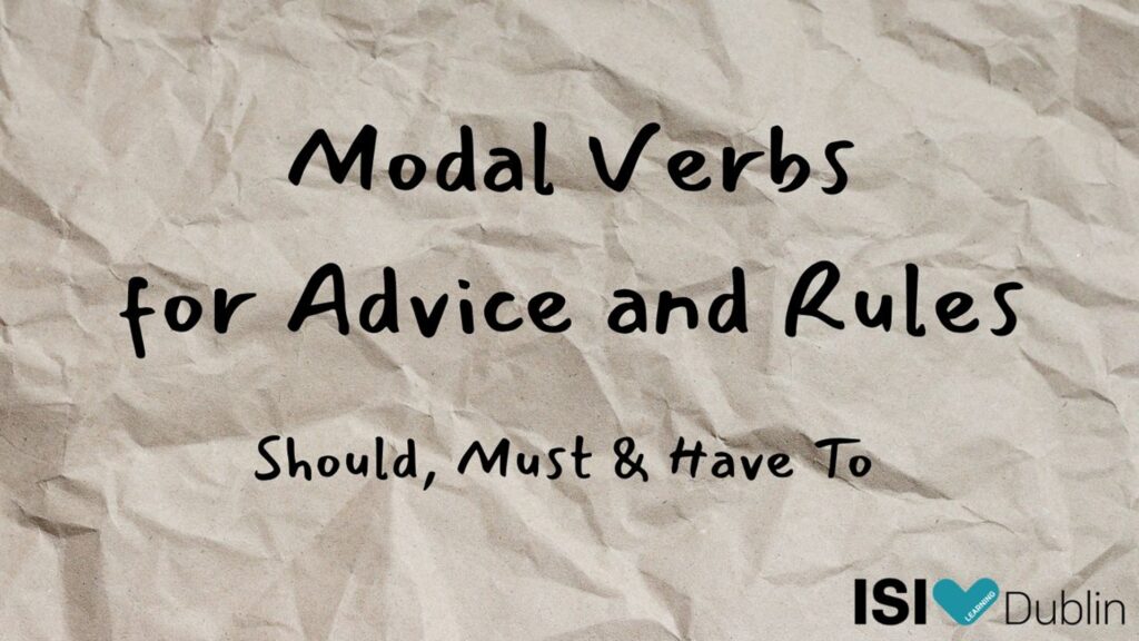 modal verbs for advice and rules